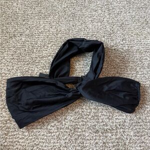 Elegant black swim top